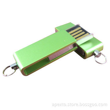 Twist USB flash drive with mini body, 4/8GB & supports for plug -and- play